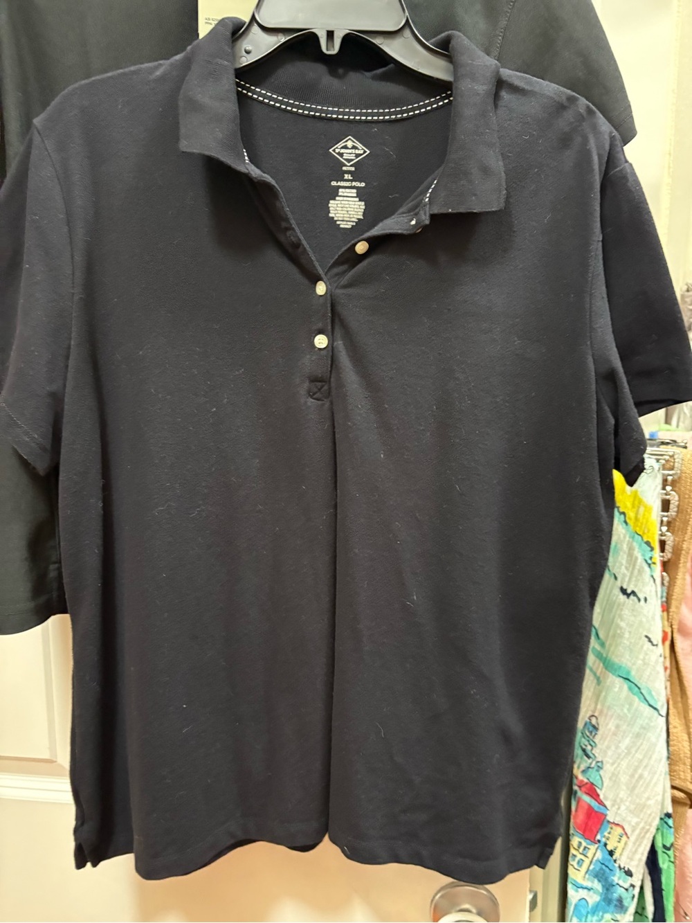 St. John's Bay Black Polo with Short Sleeves
New, never worn
